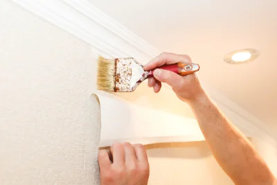 Pose de papier peint à Doissin — revêtements muraux et toiles de verre